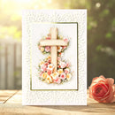 Katy Sue Die Cut Decoupage 3/Pkg- Wooden Cross & Roses