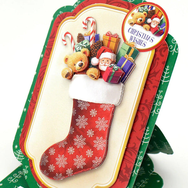 Katy Sue Die Cut Decoupage 3/Pkg - Christmas Stockings