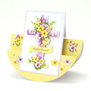 Katy Sue Die Cut Decoupage 3/Pkg - Lilac Floral Cross
