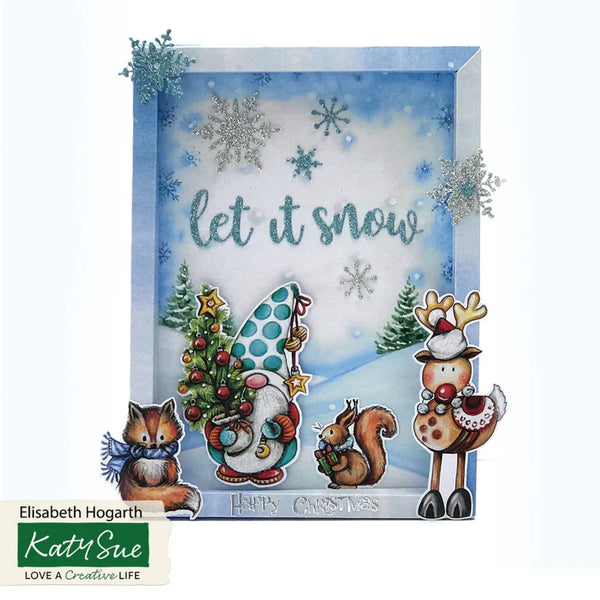 Katy Sue Paper Craft Pad - Christmas Gnomes