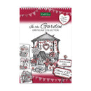 Kathie Lee 'In the Garden' Greyscale Collection packaging with illustrations and text.