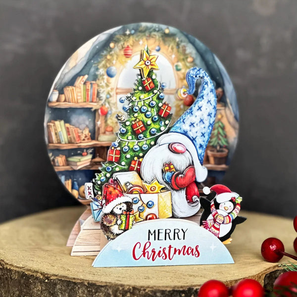 Katy Sue Pop Up Card Making Kit - Christmas Gnomes