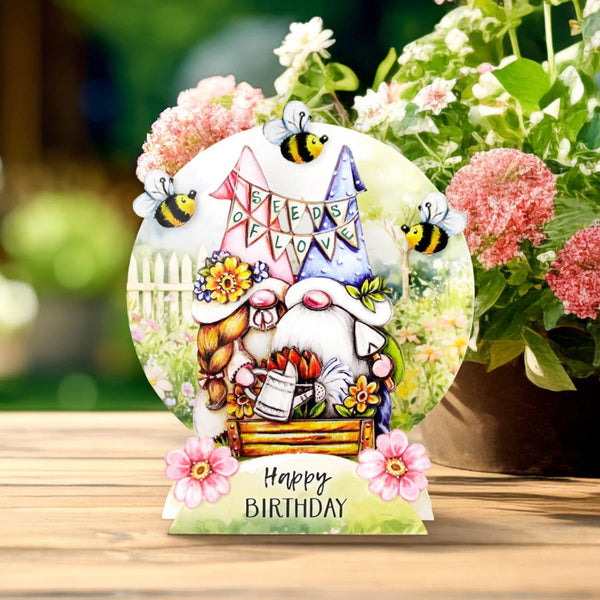 Katy Sue Pop Up Card Making Kit - Garden Gnomes