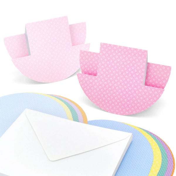 Katy Sue Pretty Pastels Stepper Rocker Cards & Envelopes 12/Pkg