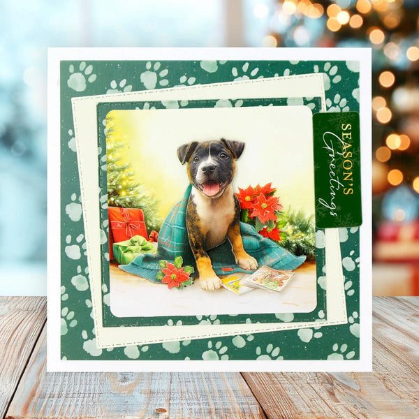 Katy Sue Santa Paws Die Cut Topper & Decoupage Collection
