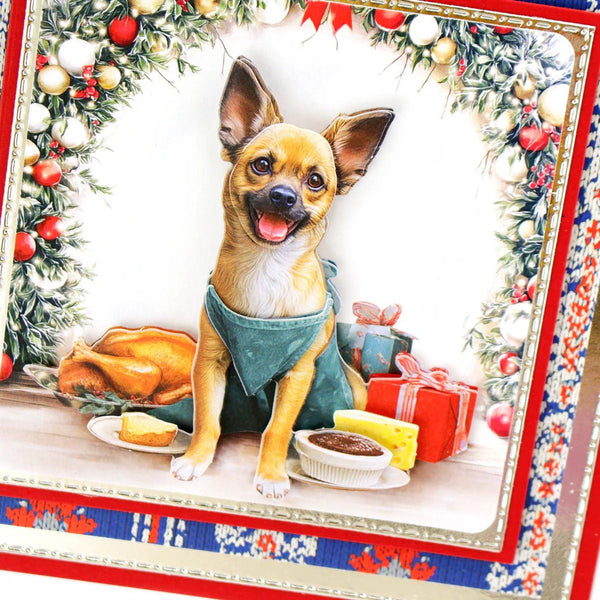 Katy Sue Santa Paws Die Cut Topper & Decoupage Collection