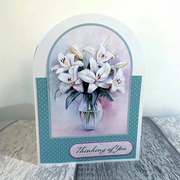 Katy Sue White Arched Single Fold Cards & Envelopes 10/Pkg