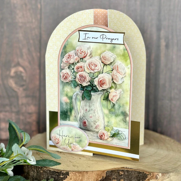 Katy Sue White Arched Single Fold Cards & Envelopes 10/Pkg
