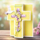 Katy Sue White Cross Pop Up Cards & Envelopes 12/Pkg