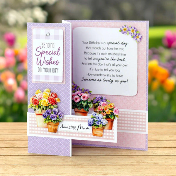 Katy Sue White Side Pop Up Cards & Envelopes 12/Pkg