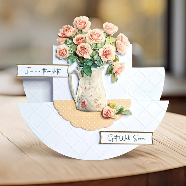 Katy Sue White Stepper Rocker Cards & Envelopes 12/Pkg