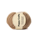 Poppy Crafts Wool Thread Anti-Pilling Yarn 50g - Khaki