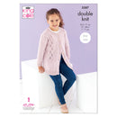 King Cole Free Pattern - Cherished Baby DK Yarn - Cardigans
