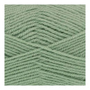 Close-up of green yarn on a white background