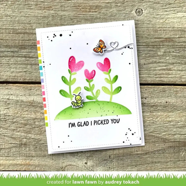 Lawn Clippings Stencils - Heart Garden*