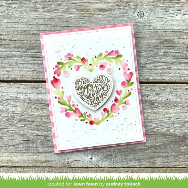 Lawn Clippings Stencils - Heart Wreath*