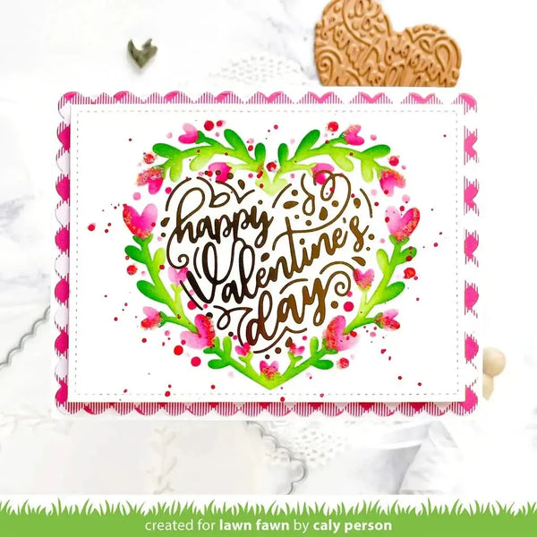 Lawn Clippings Stencils - Heart Wreath*