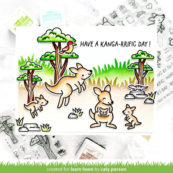 Lawn Fawn Clear Stamp Set - Kanga-rrific Add-On