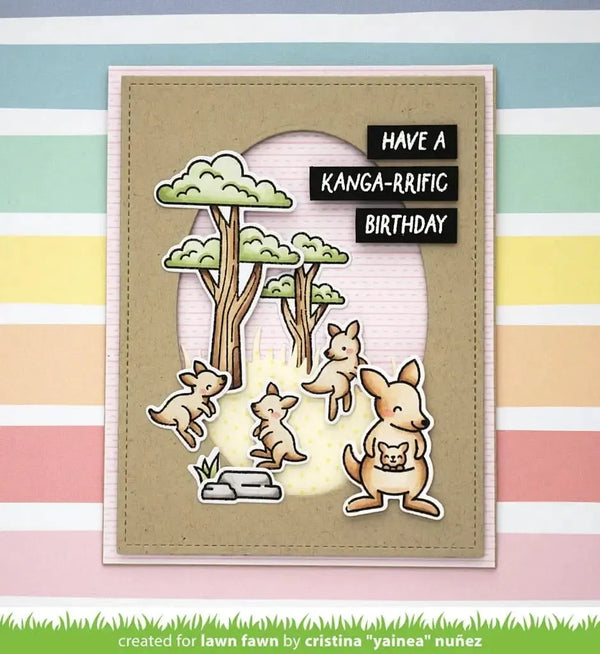 Lawn Cuts Custom Craft Die - Kanga-rrific Add-On