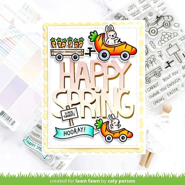 Lawn Fawn Clear Stamp Set - Carrot 'Bout You Banner Add-On*