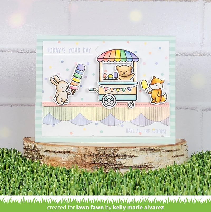 Lawn Fawn Clear Stamp Set - Treat Cart