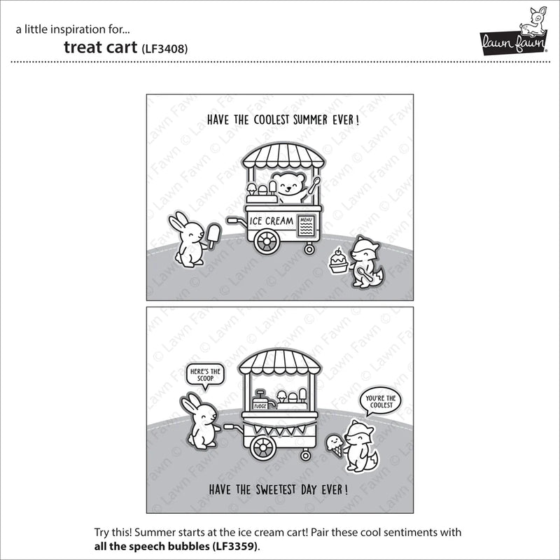 Lawn Fawn Clear Stamp Set - Treat Cart