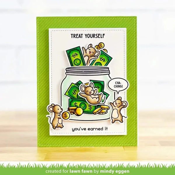 Lawn Fawn Clear Stamp Set - How You Been? Money Add-On*