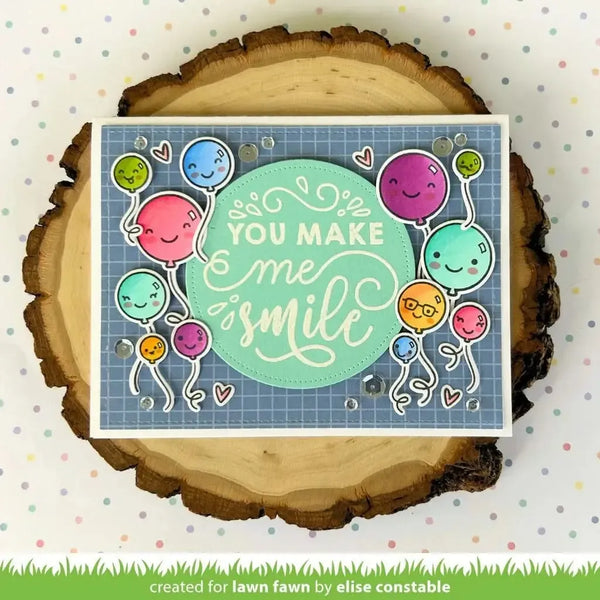 Lawn Cuts Custom Craft Dies - Give it a Whirl Messages: Friends*