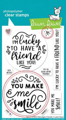 Lawn Cuts Custom Craft Dies - Give it a Whirl Messages: Friends*