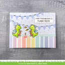 Lawn Fawn Clear Stamp Set - Little Dragon Flip-Flops*