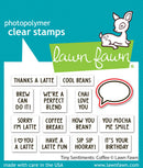 Lawn Fawn Lawn Cuts Custom Craft Dies - Tiny Sentiments: Coffee