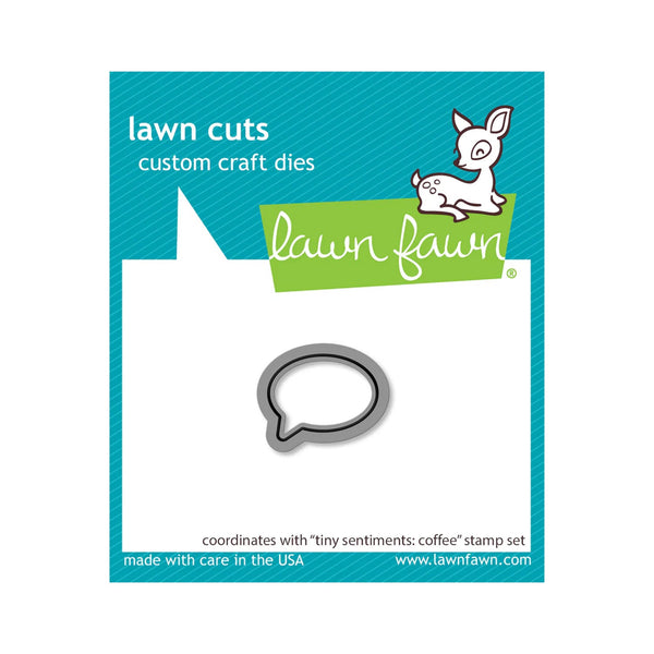 Lawn Fawn Lawn Cuts Custom Craft Dies - Tiny Sentiments: Coffee