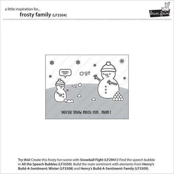Lawn Cuts Custom Craft Dies - Frosty Family*