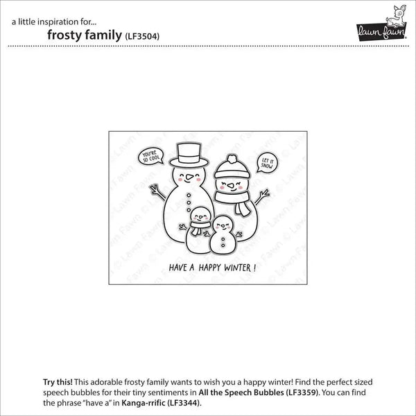 Lawn Cuts Custom Craft Dies - Frosty Family*