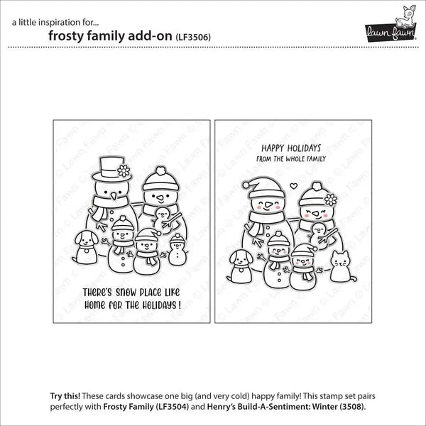 Lawn Cuts Custom Craft Dies - Frosty Family Add-on*