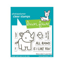 Lawn Fawn Clear Stamp Set - Rhino-Mite!