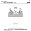 Lawn Fawn Clear Stamp Set - I Heart Pandas Add-on