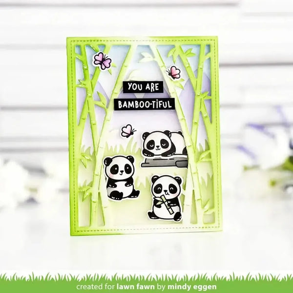 Lawn Fawn Clear Stamp Set - I Heart Pandas Add-on
