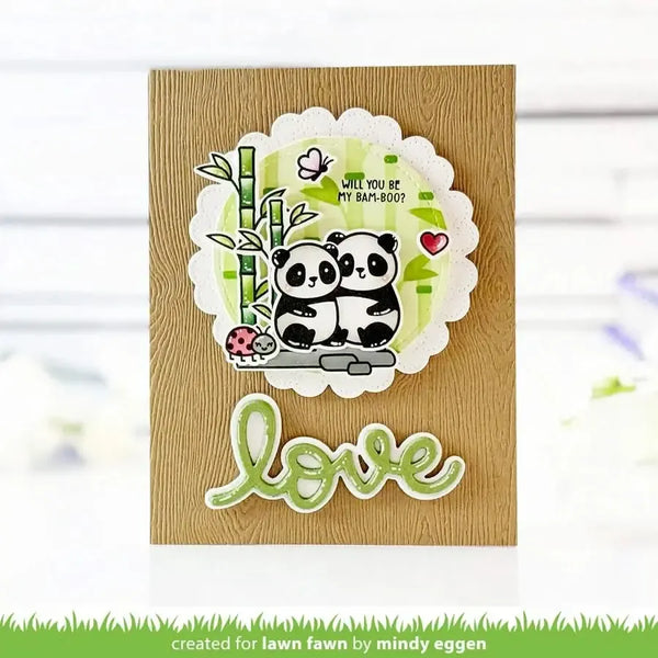 Lawn Cuts Custom Craft Dies - Scripty Love Outline Add-on*