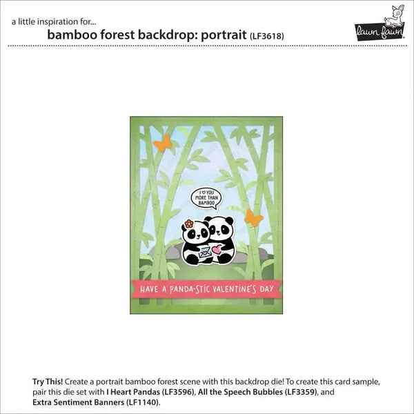 Lawn Cuts Custom Craft Dies - Bamboo Forest Backdrop: Portrait