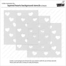 Lawn Fawn Layered Hearts Background Stencils*