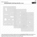 Lawn Fawn Spring Basket Colouring Stencils