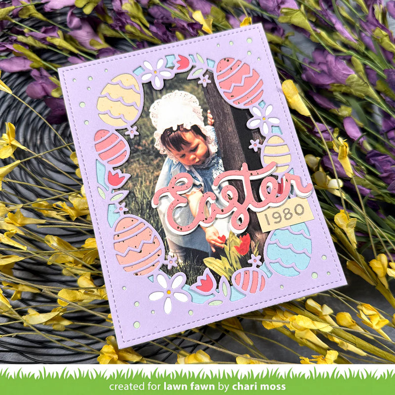 Lawn Cuts Custom Craft Dies - Scripty Easter Outline Add-on