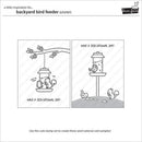 Lawn Clippings Colouring Stencils - Backyard Bird Feeder
