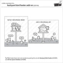 Lawn Fawn Clear Stamp Set - Backyard Bird Feeder Add-On