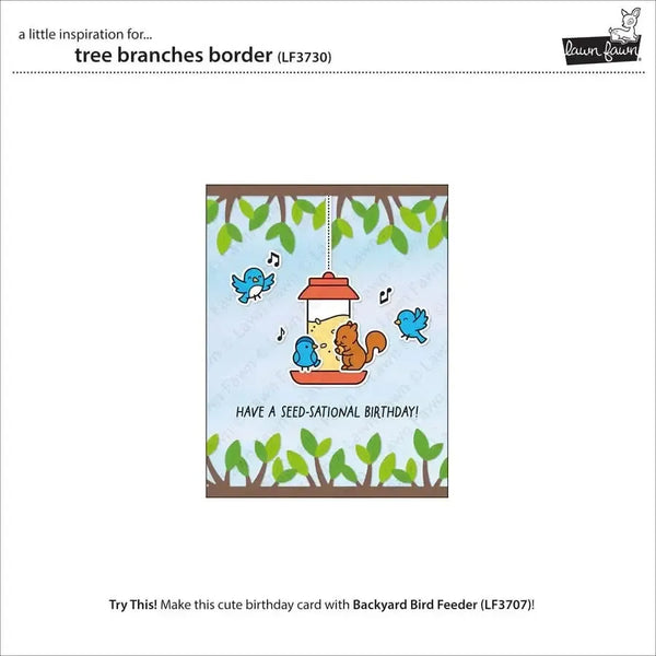Lawn Cuts Custom Craft Dies - Tree Branches Border