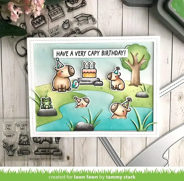Lawn Clippings Colouring Stencils - Capybaras!