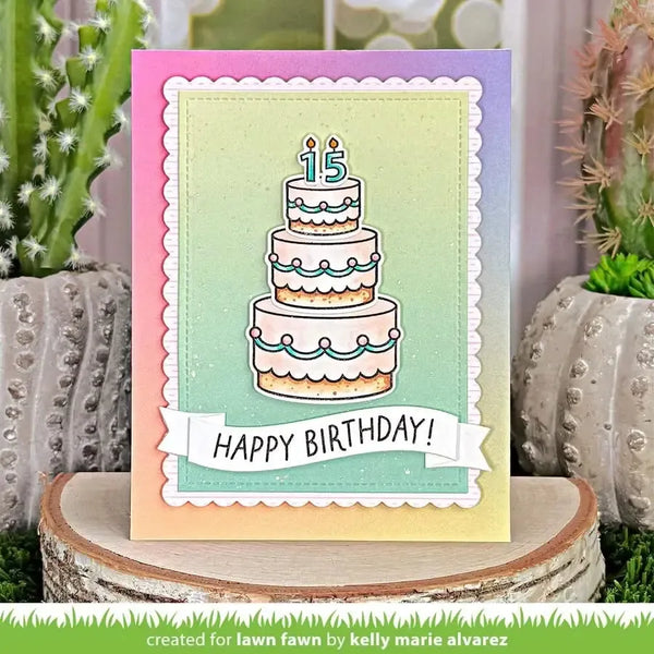 Lawn Clippings Colouring Stencils - Cake It Easy
