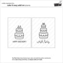 Lawn Fawn Clear Stamp Set - Cake It Easy Add-On