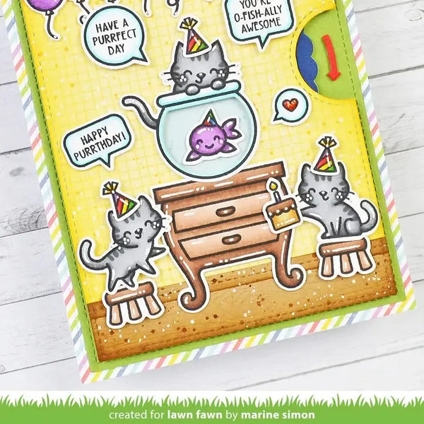 Lawn Clippings Colouring Stencils - Keep On Swimming Add-On
